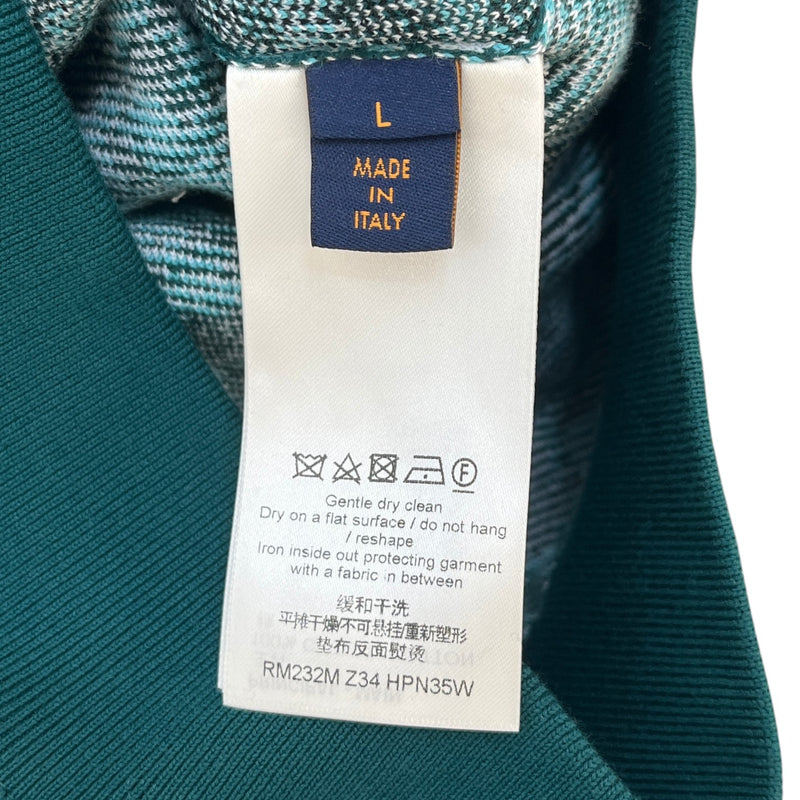 Louis Vuitton Men's Monogram Pointilism Jumper Green Size L