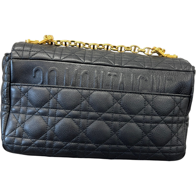 Women's Medium  Cannage Quilted Caro Crossbody Bag Black