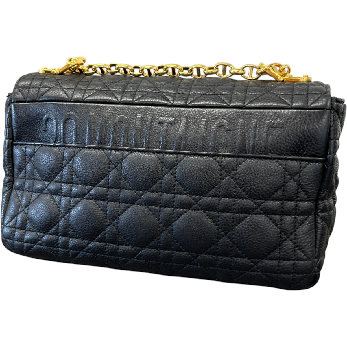 Women's Medium  Cannage Quilted Caro Crossbody Bag Black - Photo 9