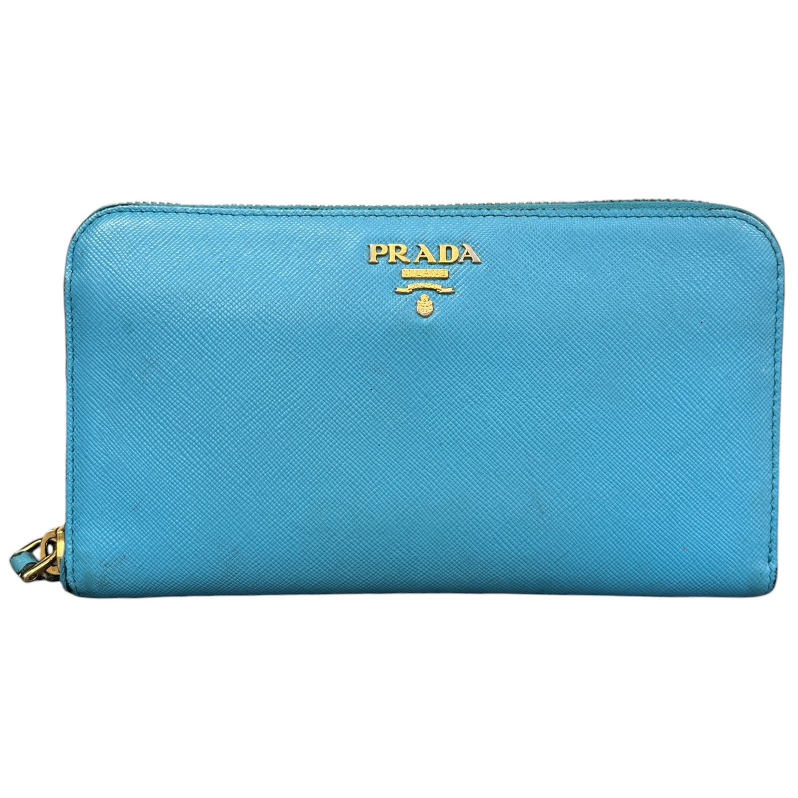 Women's Saffiano Zip Around Long Purse Blue - Photo 1
