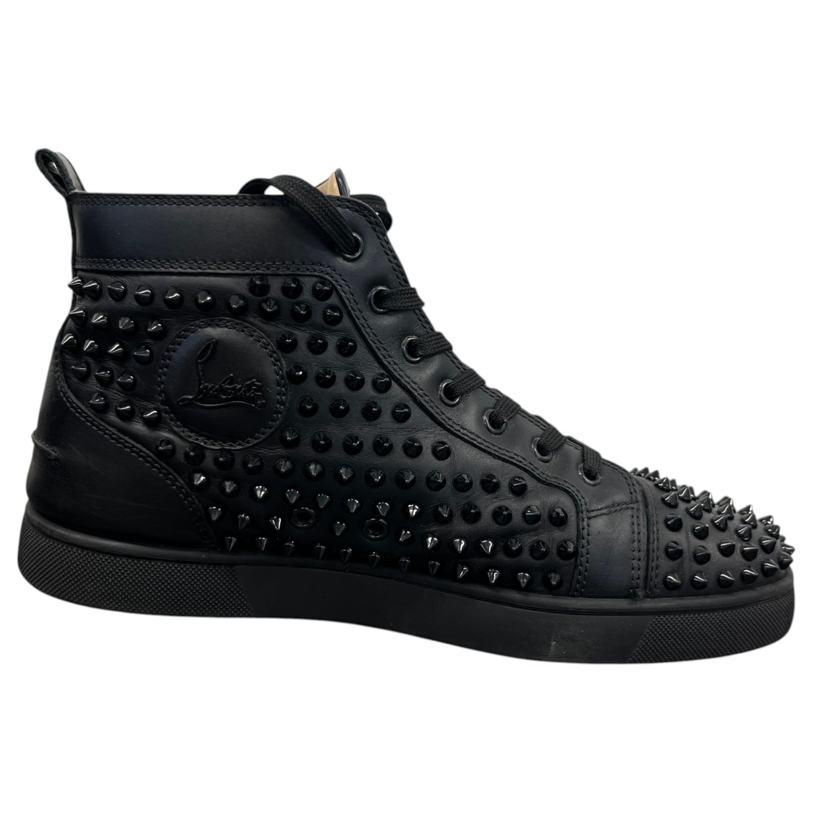 Men's Louis Spikes High Trainers Black Size UK 8 / EU 42 - Photo 4