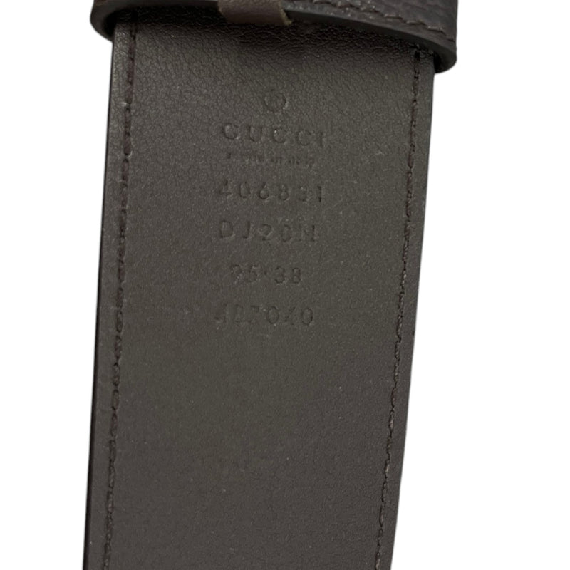 Men's Interlocking G Belt Black Size Waist 38"