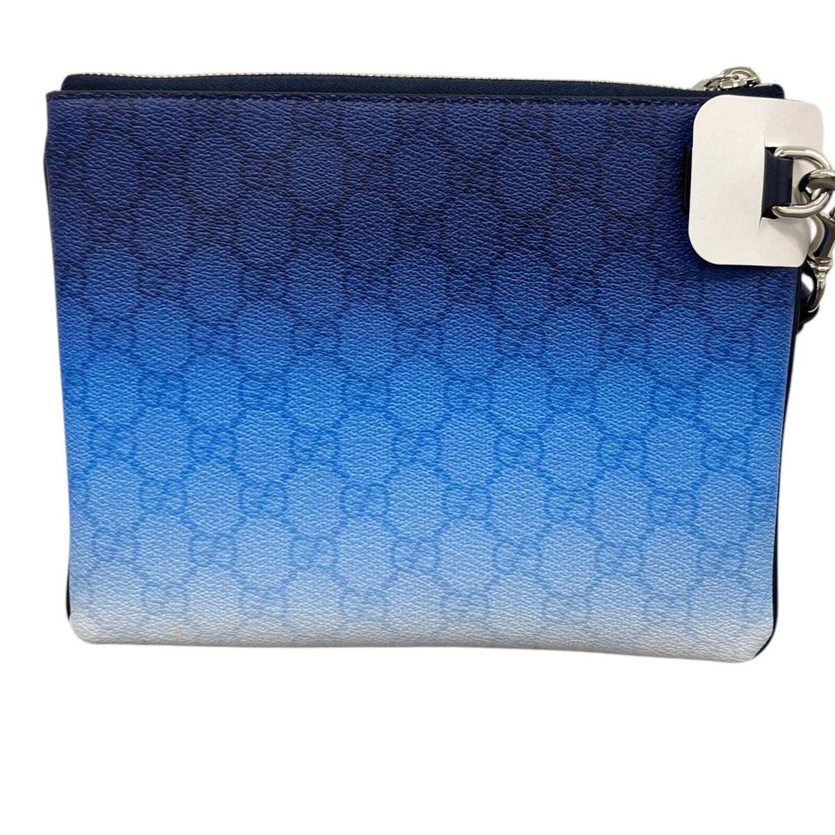 Men's GG Supreme Chrome Pouch Blue - Photo 2