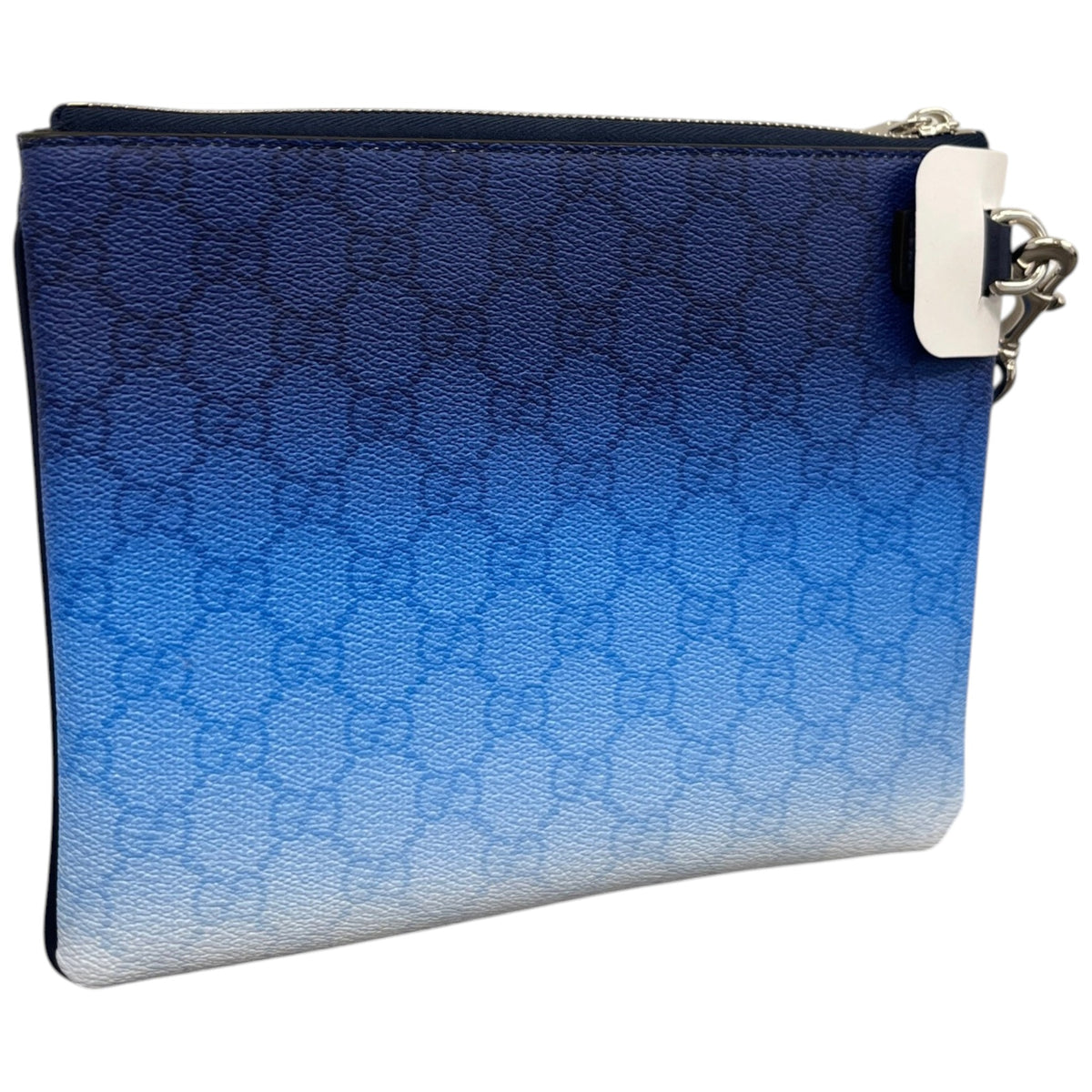 Men's GG Supreme Chrome Pouch Blue - Photo 7