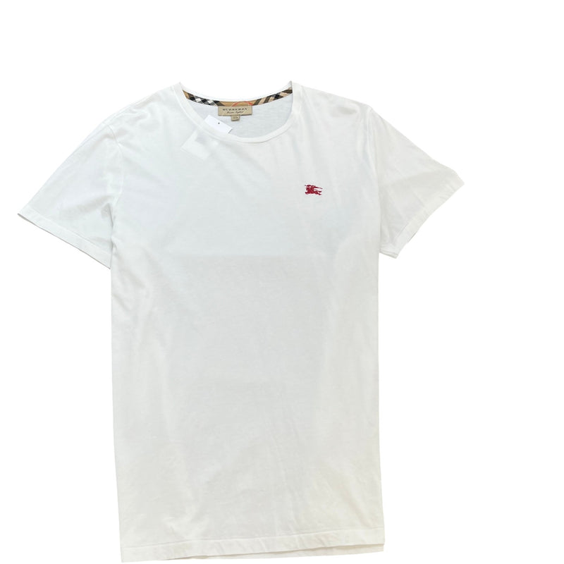Men's Embroidered Logo T-Shirt White Size 3XL
