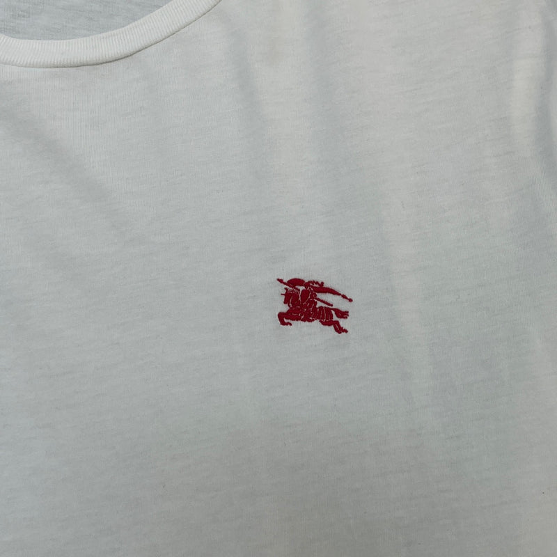 Men's Embroidered Logo T-Shirt White Size 3XL