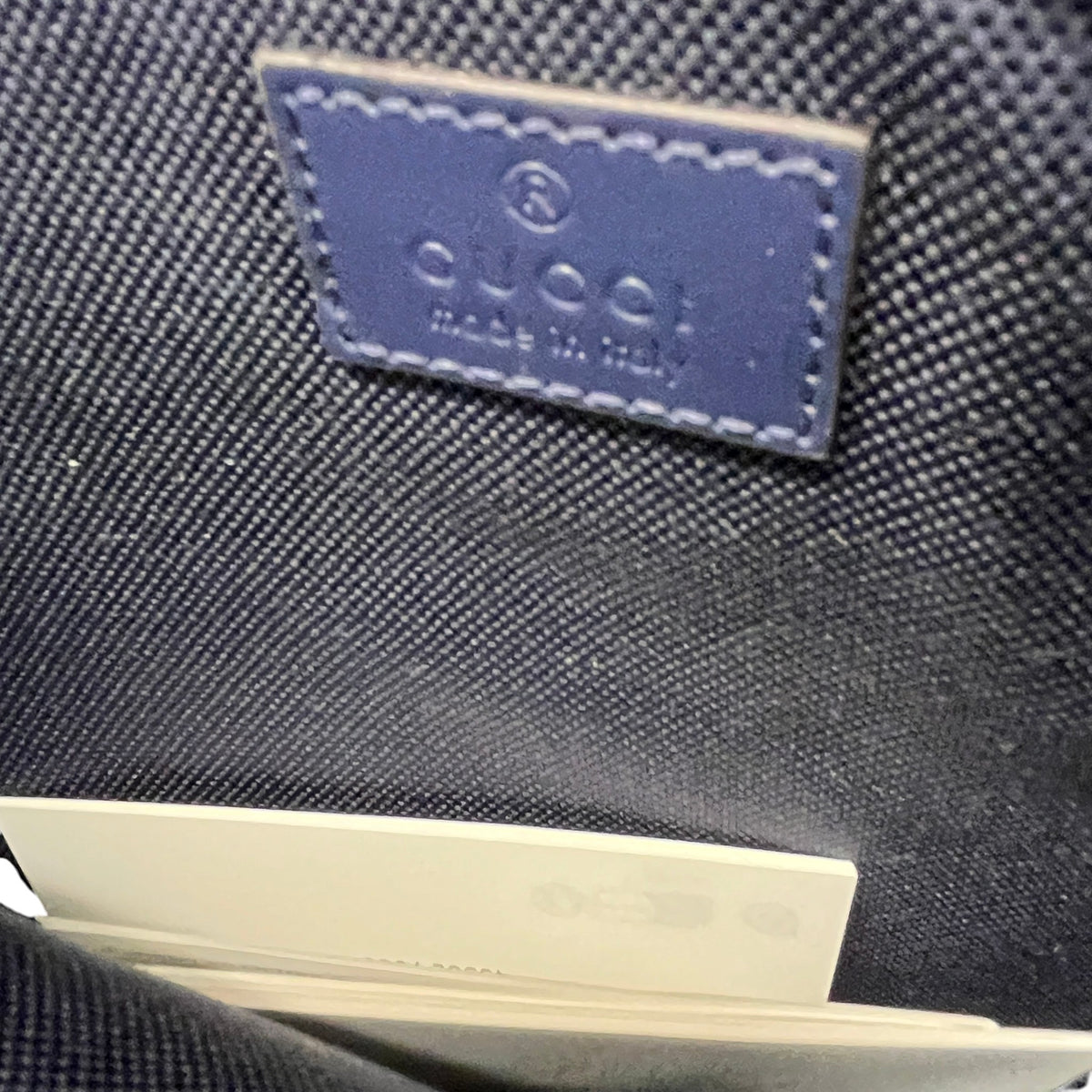 Men's GG Supreme Chrome Pouch Blue - Photo 10