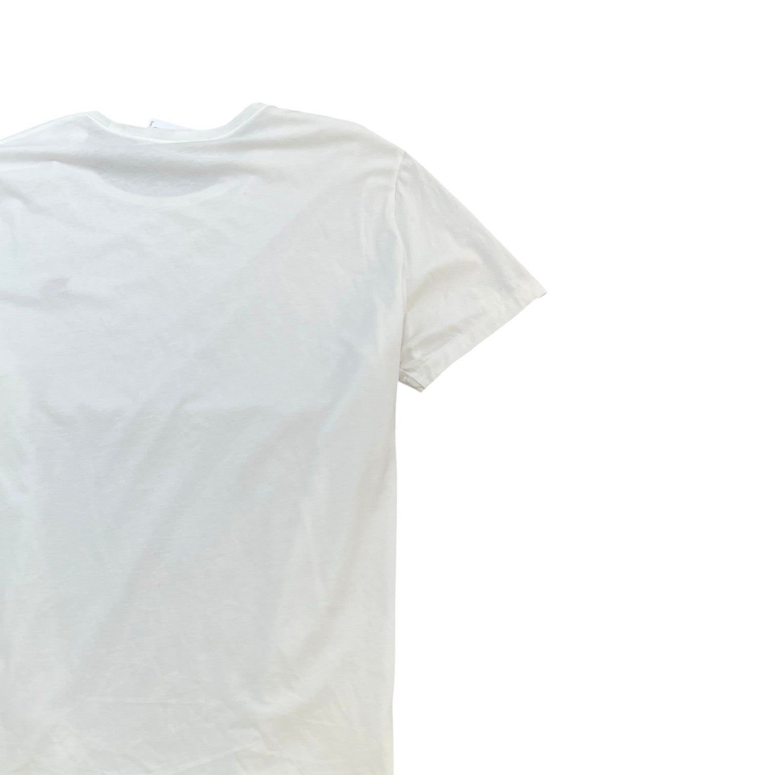 Men's Embroidered Logo T-Shirt White Size 3XL - Photo 4