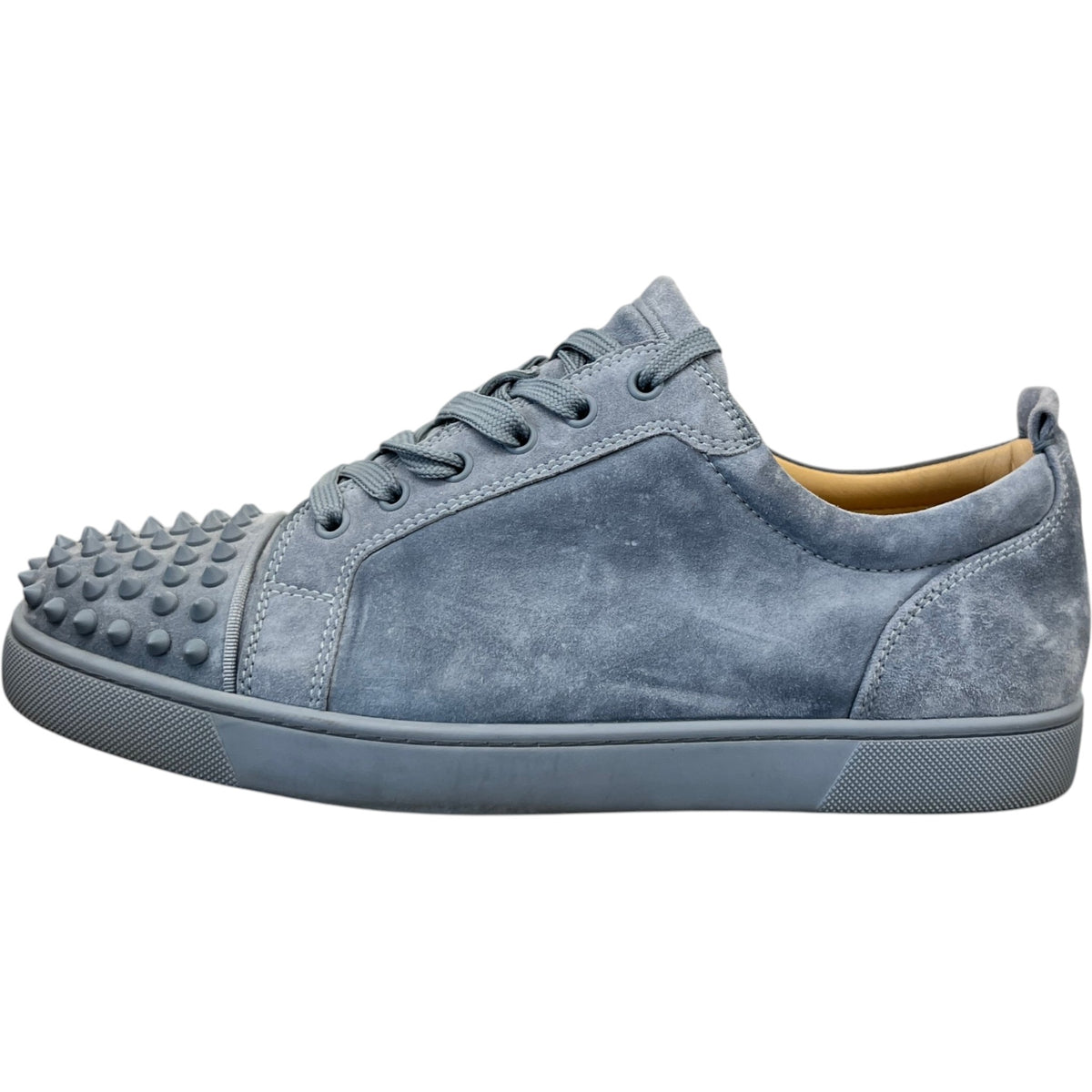 Men's Louis Junior Spikes Suede Low Trainers Blue Size UK 11 / EU 45 - Photo 5
