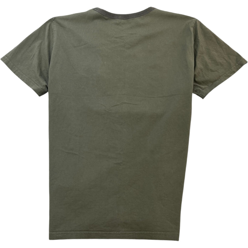 Men's CD Icon Embroidery T-Shirt Khaki Size XXL