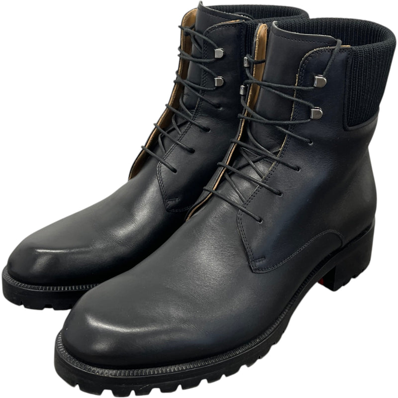 Men's Trapman Lace Up Boots Black Size UK 9 / EU 43
