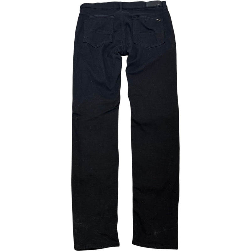 Men's Mx1 Distressed Bandana Jeans Black Size Waist 38"