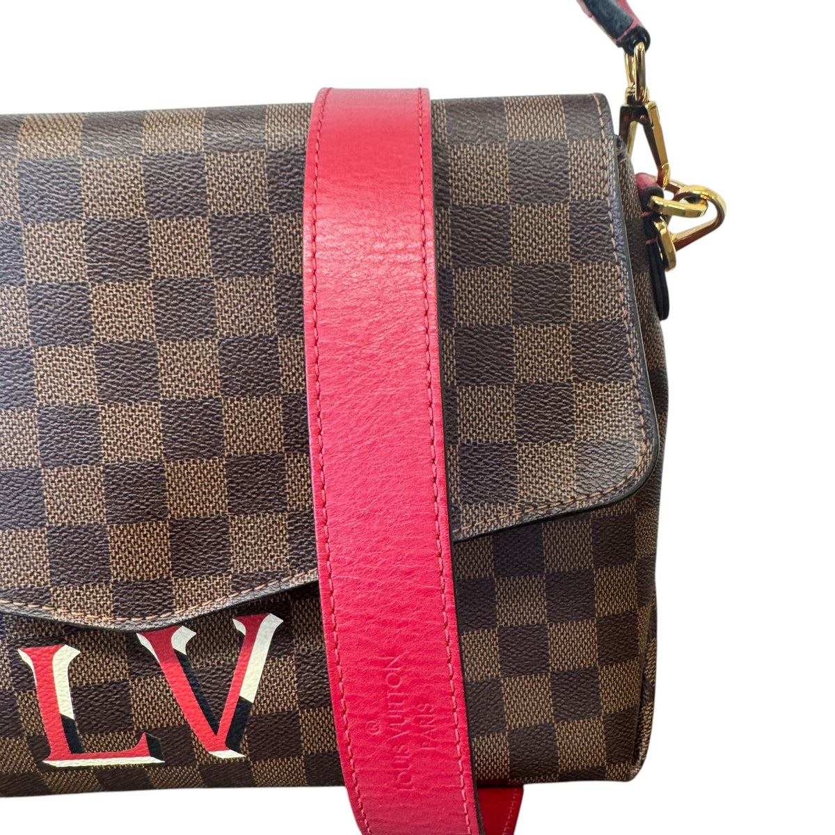 Women's Damier Ebene Beaubourg MM Handbag Brown - Photo 4