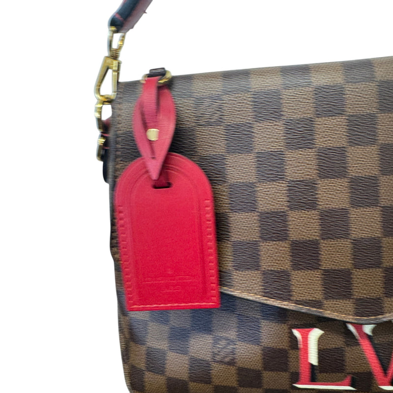 Women's Damier Ebene Beaubourg MM Handbag Brown