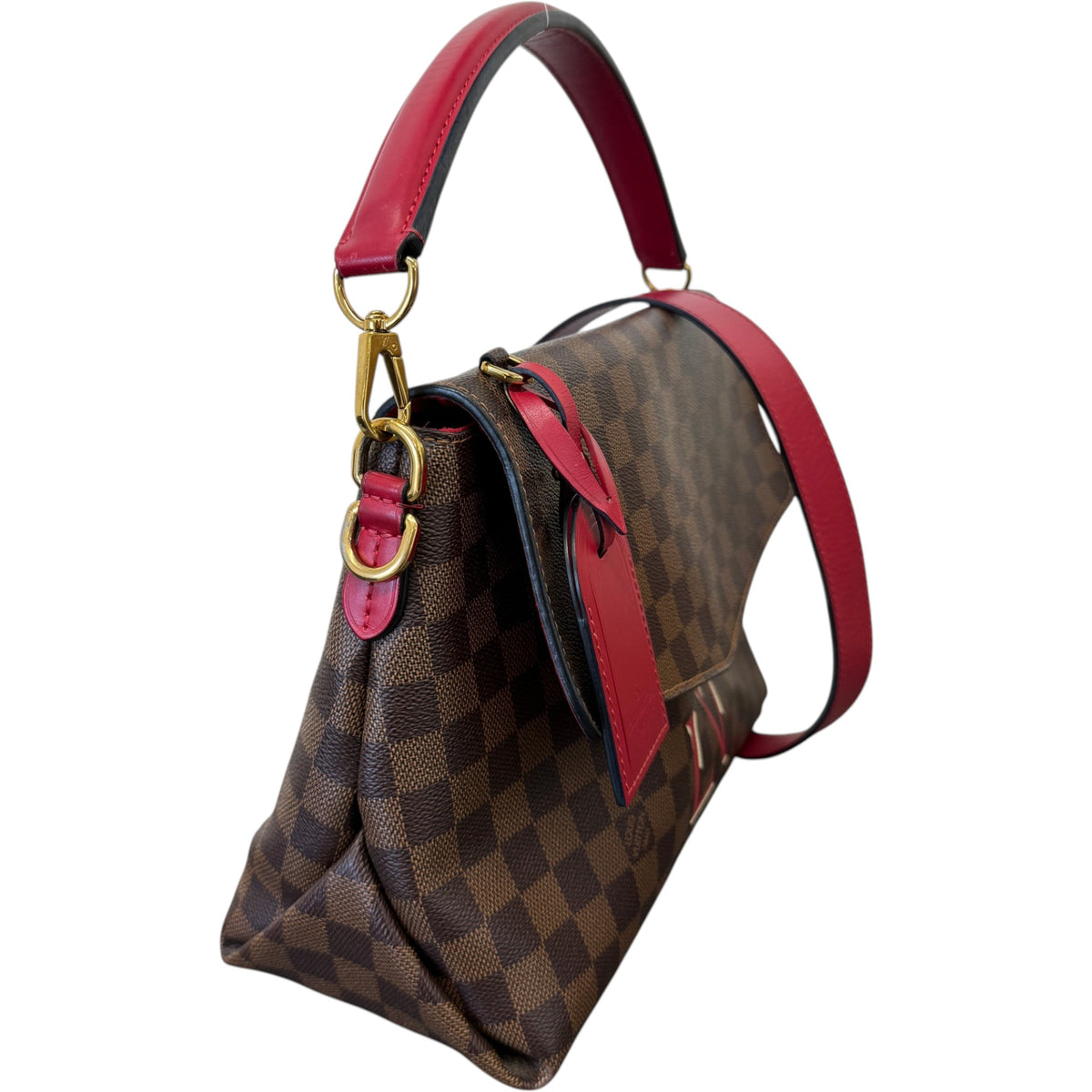 Women's Damier Ebene Beaubourg MM Handbag Brown - Photo 7