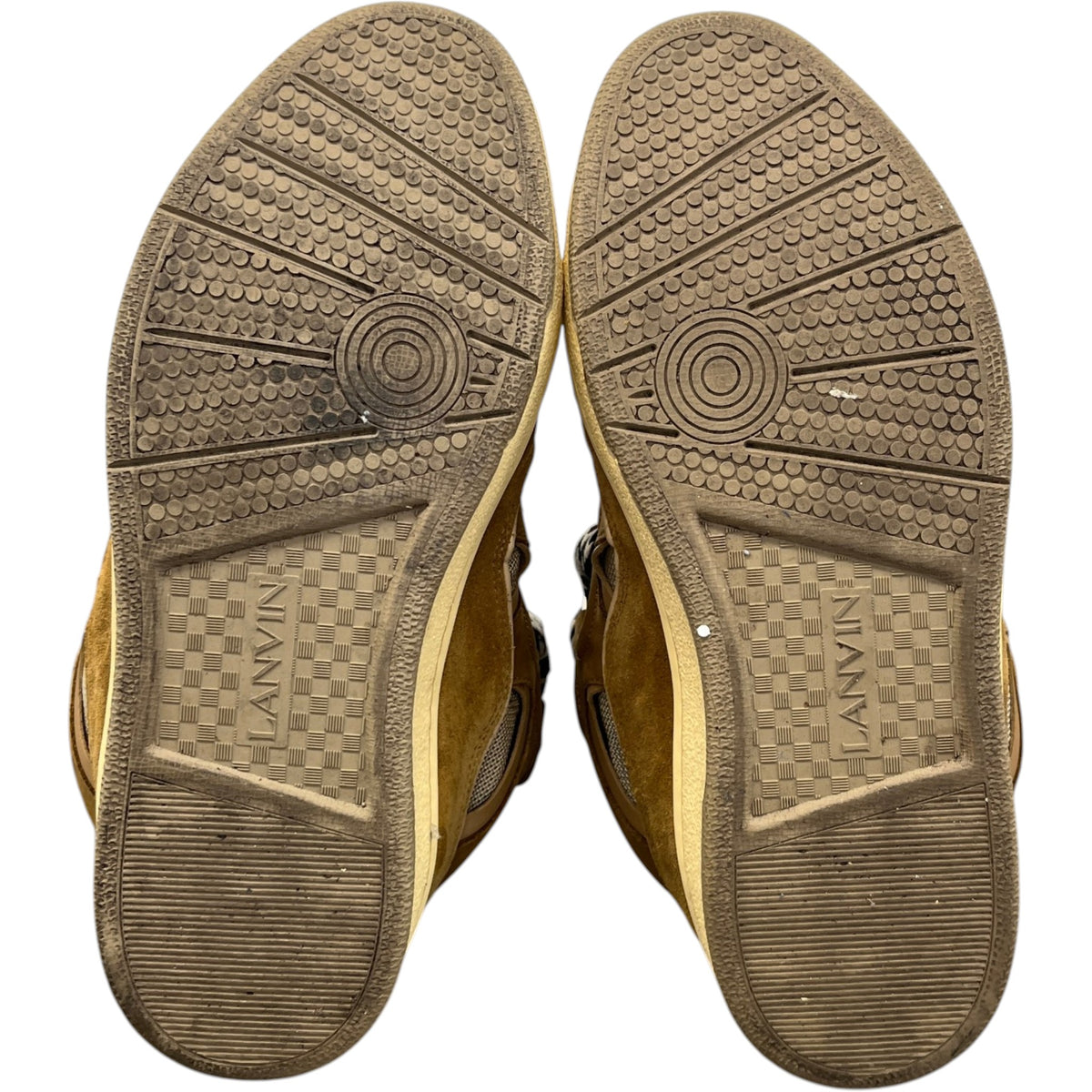 Men's Oversized Curb Low Trainers Brown Size UK 9 / EU 43 - Photo 9