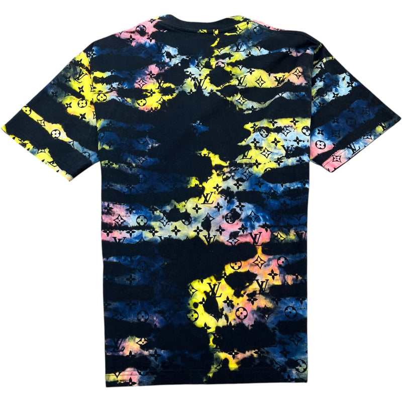 Men's Monogram Tie Dye T-Shirt Black Size L