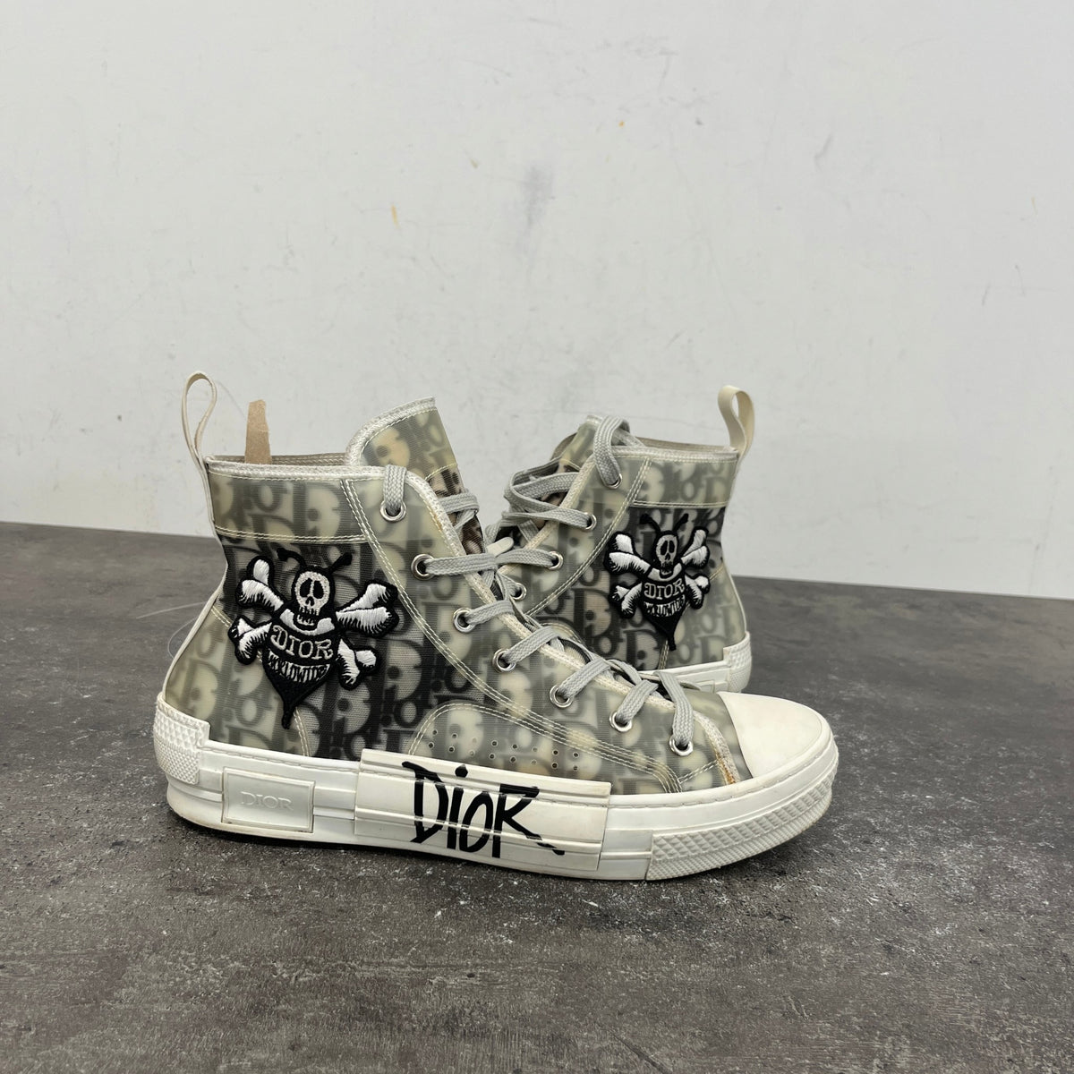 Men's x Shawn Stussy B23 High Trainers Grey Size UK 7.5 / EU 41.5 - Photo 12