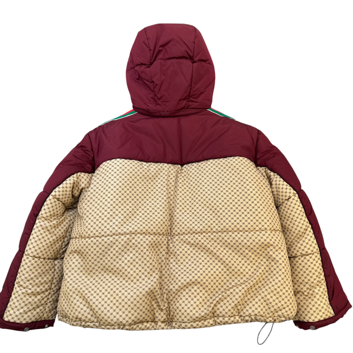 Women's GG Parachute Down Jacket Burgundy Size M / UK 10 - Photo 2