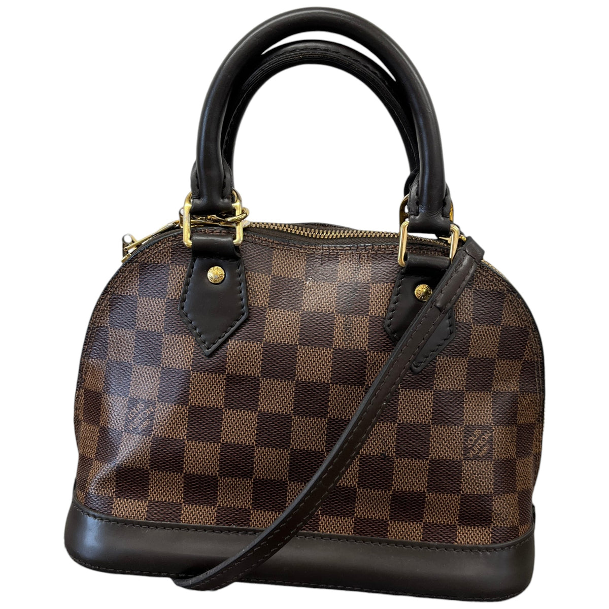 Women's Damier Ebene Alma BB Handbag Brown - Photo 1