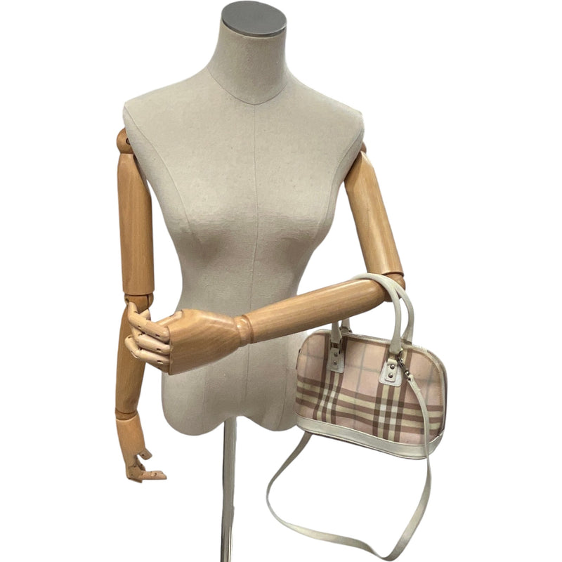 Women's Checkered Handbag Pink