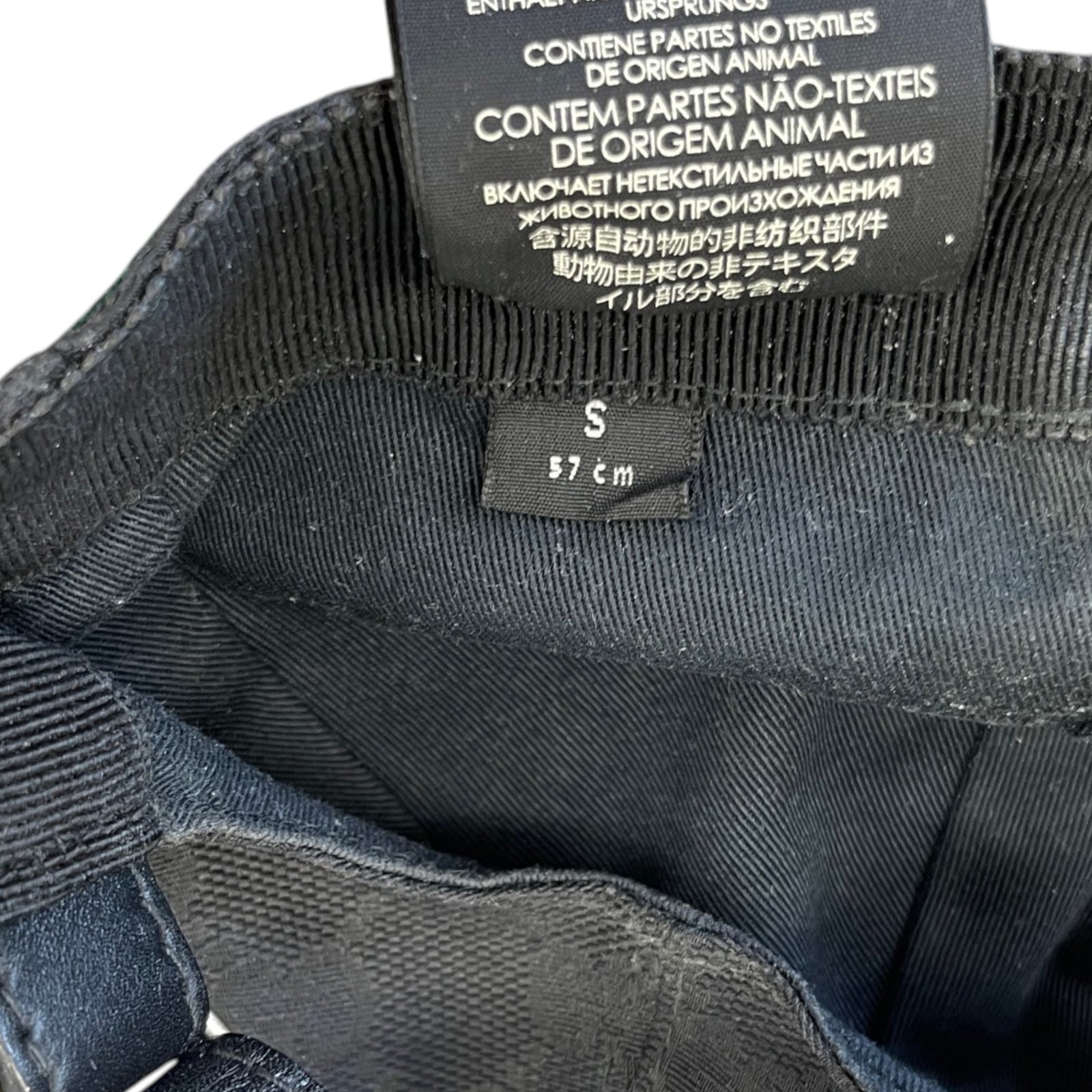 Men's Gg Supreme Web Cap Black Size S - Photo 9