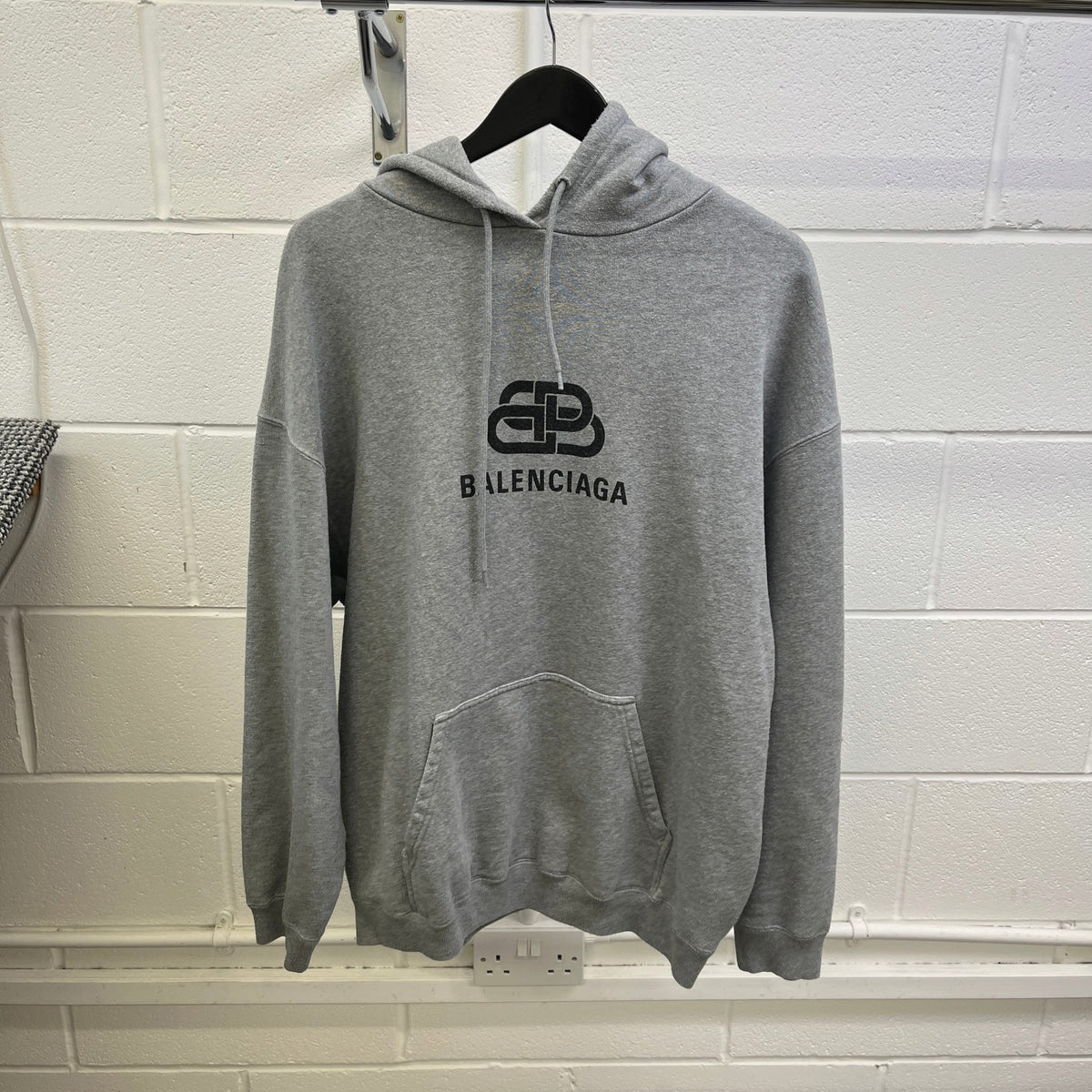 Men's BB Logo Hoodie Grey Size XXL - Photo 7