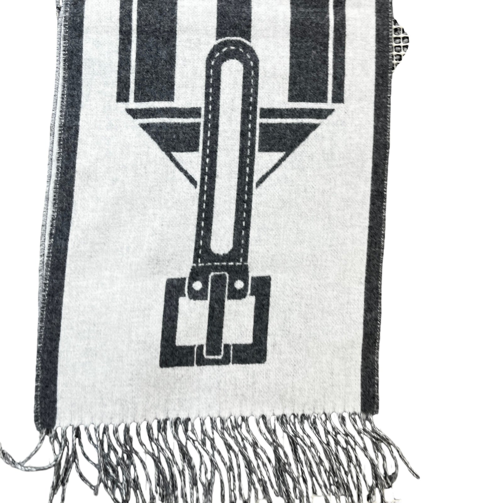 Men's Petite Casaque Coaching Scarf Grey - Photo 3