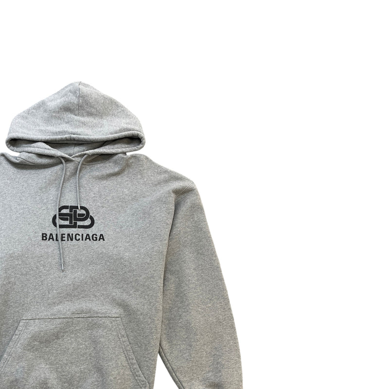 Men's BB Logo Hoodie Grey Size XXL