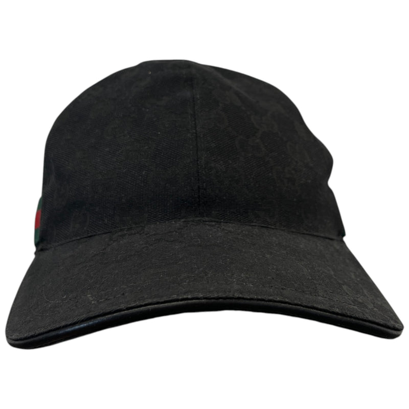 Men's Gg Supreme Web Cap Black Size S