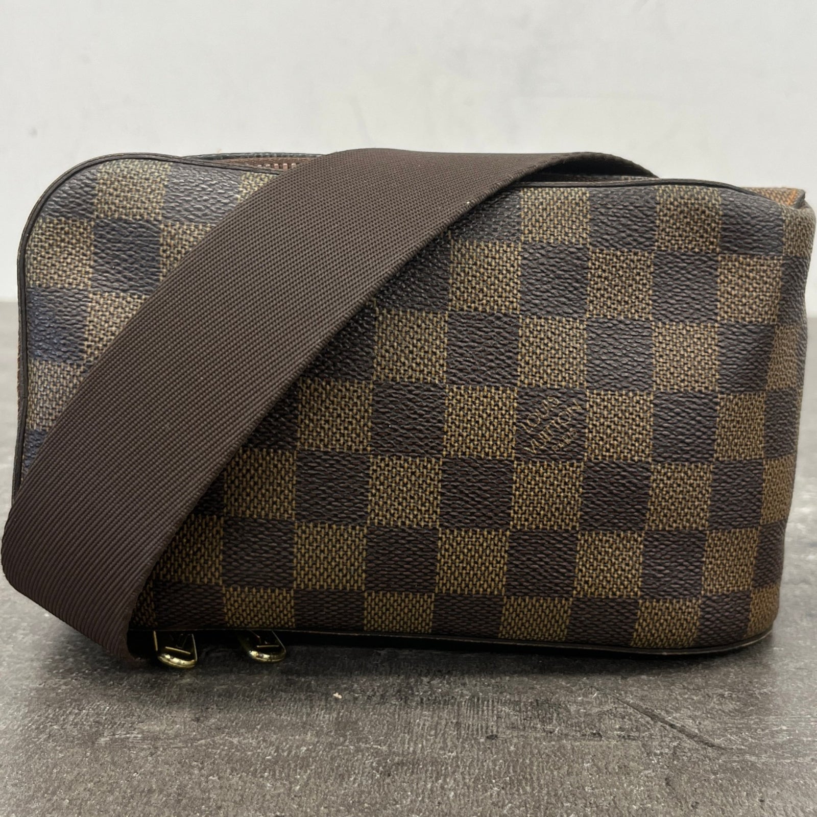 Men's Damier Ebène Geronimos Belt Bag Brown - Photo 12
