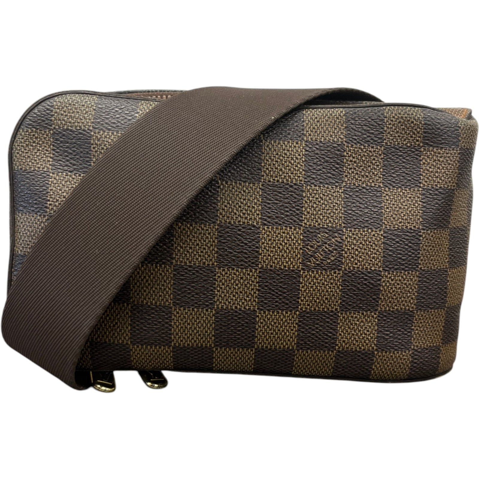 Men's Damier Ebène Geronimos Belt Bag Brown - Photo 1