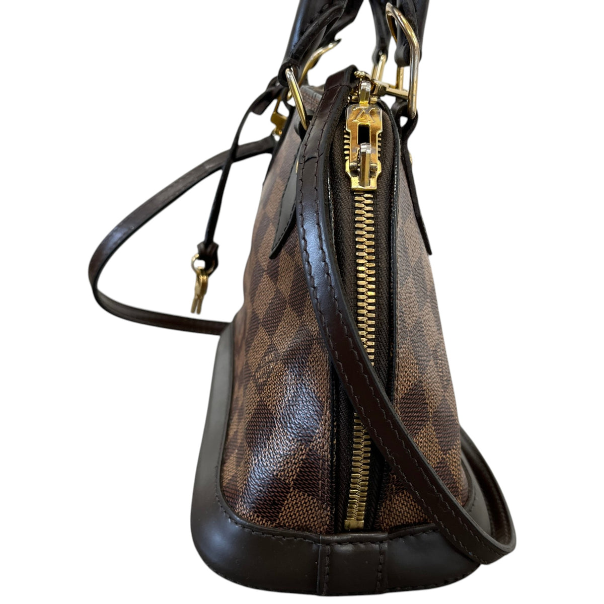 Women's Damier Ebene Alma BB Handbag Brown - Photo 7