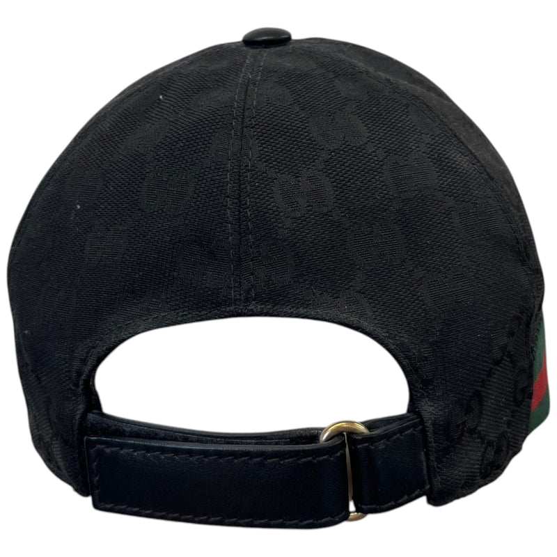 Men's Gg Supreme Web Cap Black Size S