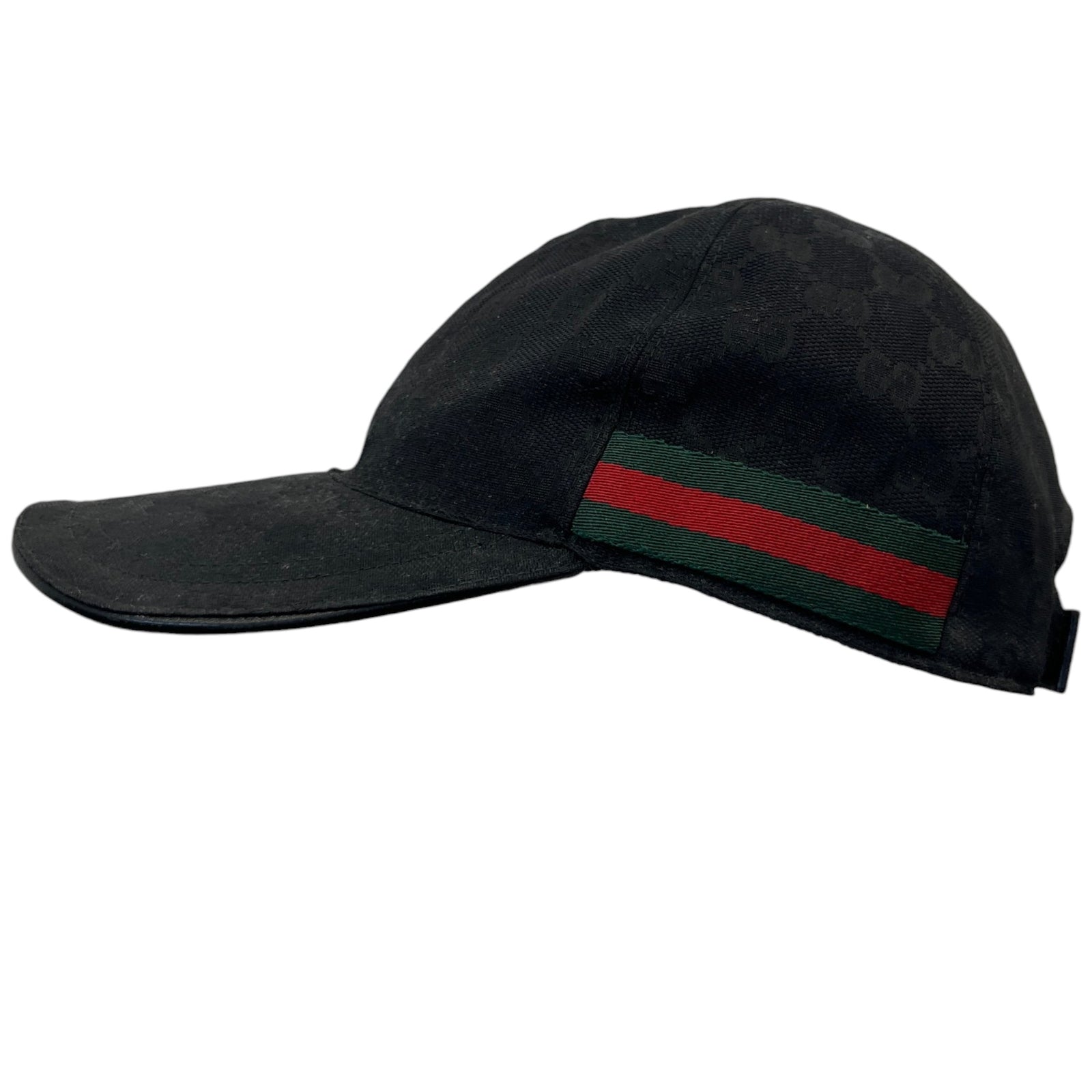 Men's Gg Supreme Web Cap Black Size S - Photo 6
