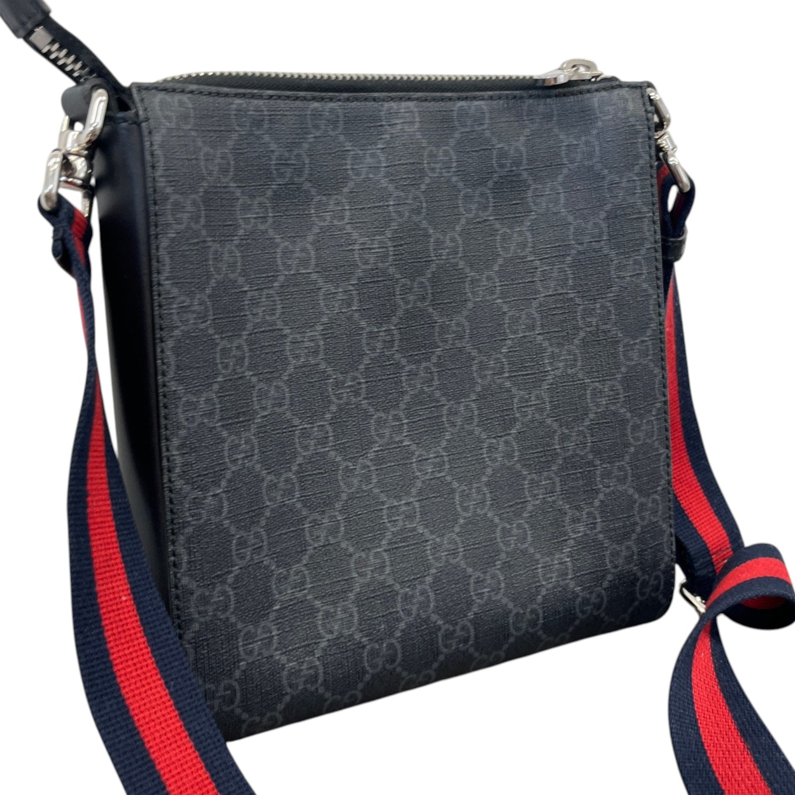 Men's Gg Supreme Messenger Bag Grey - Photo 9
