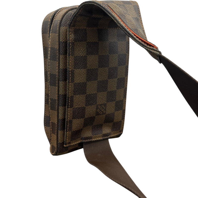 Men's Damier Ebène Geronimos Belt Bag Brown