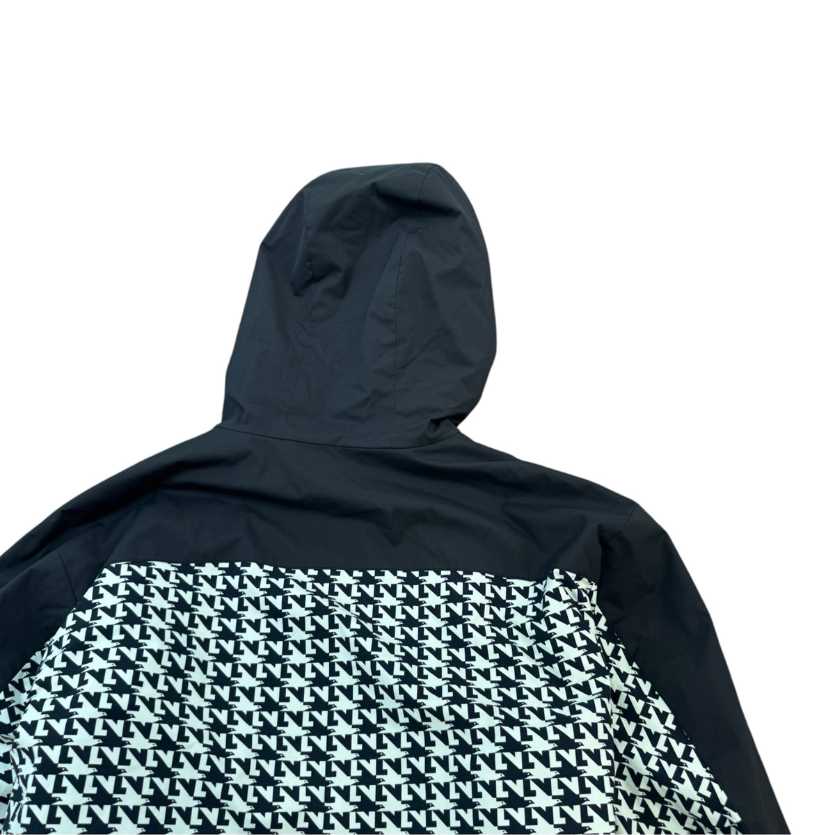 Men's LV Doves Houndstooth Down Jacket Black Size XL - Photo 5