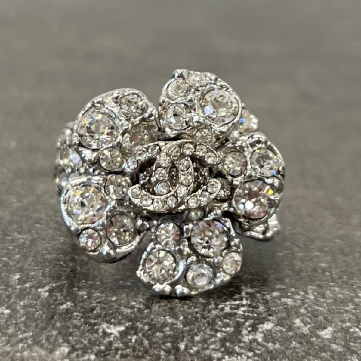 Women's Camélia Ring Silver Size L - Photo 6