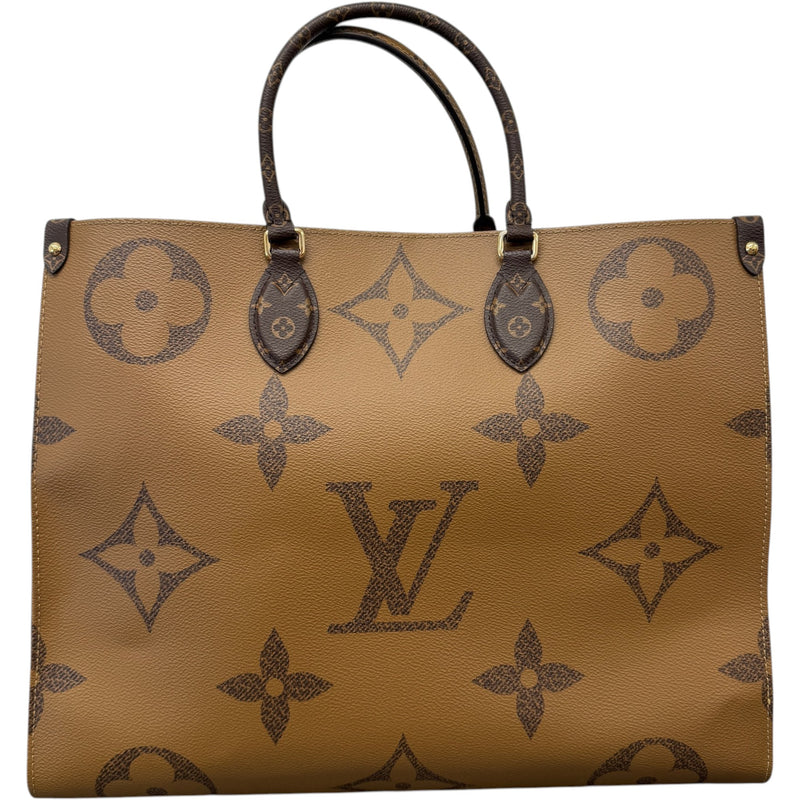 Women's Reverse Monogram OnTheGo GM Handbag Brown