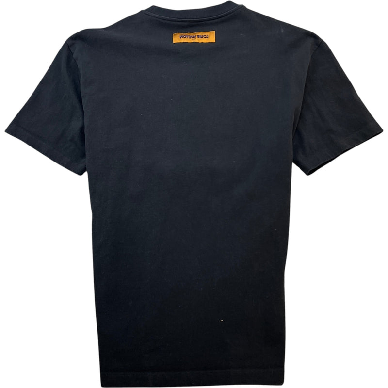 Men's Embroidered Signature T-Shirt Black Size XXL