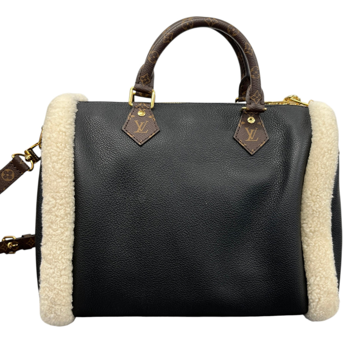 Women's Monogram Teddy Speedy Bandoulière 30 Crossbody Bag Black - Photo 3