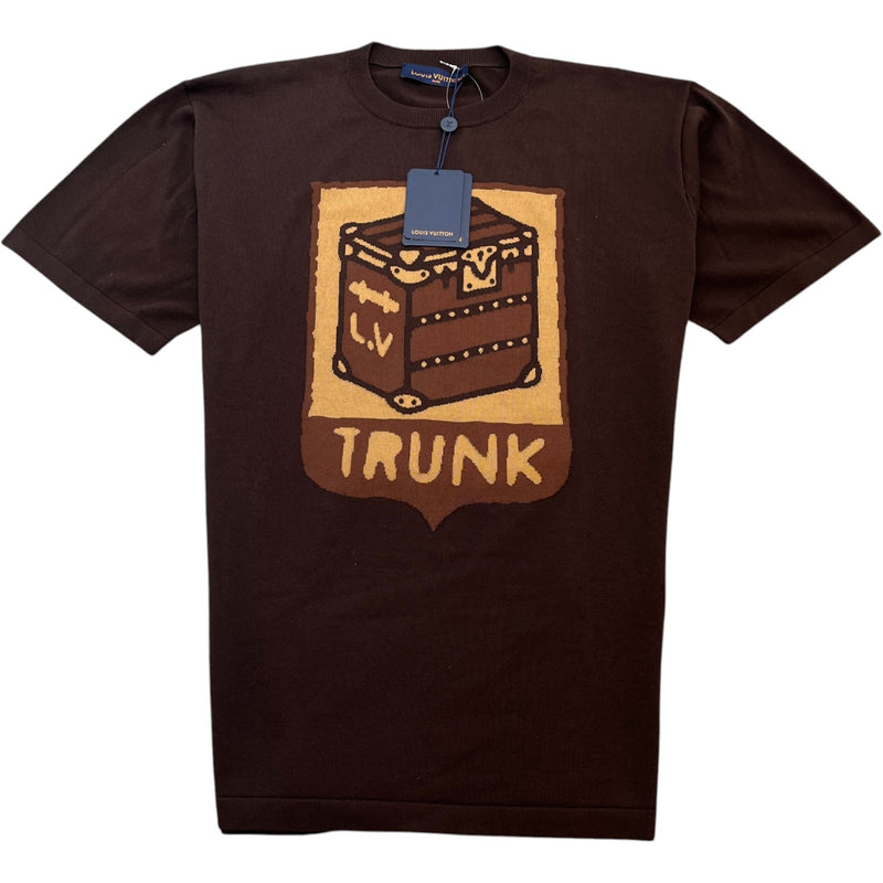 Men's Trunk Print T-Shirt Brown Size XXL