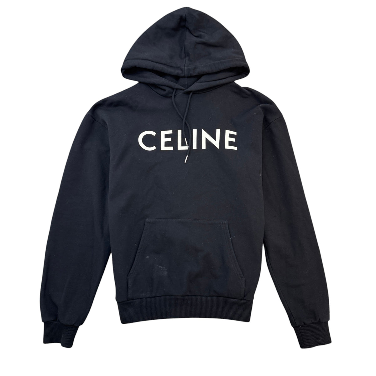 Men's Logo Print Hoodie Black Size M - Photo 1