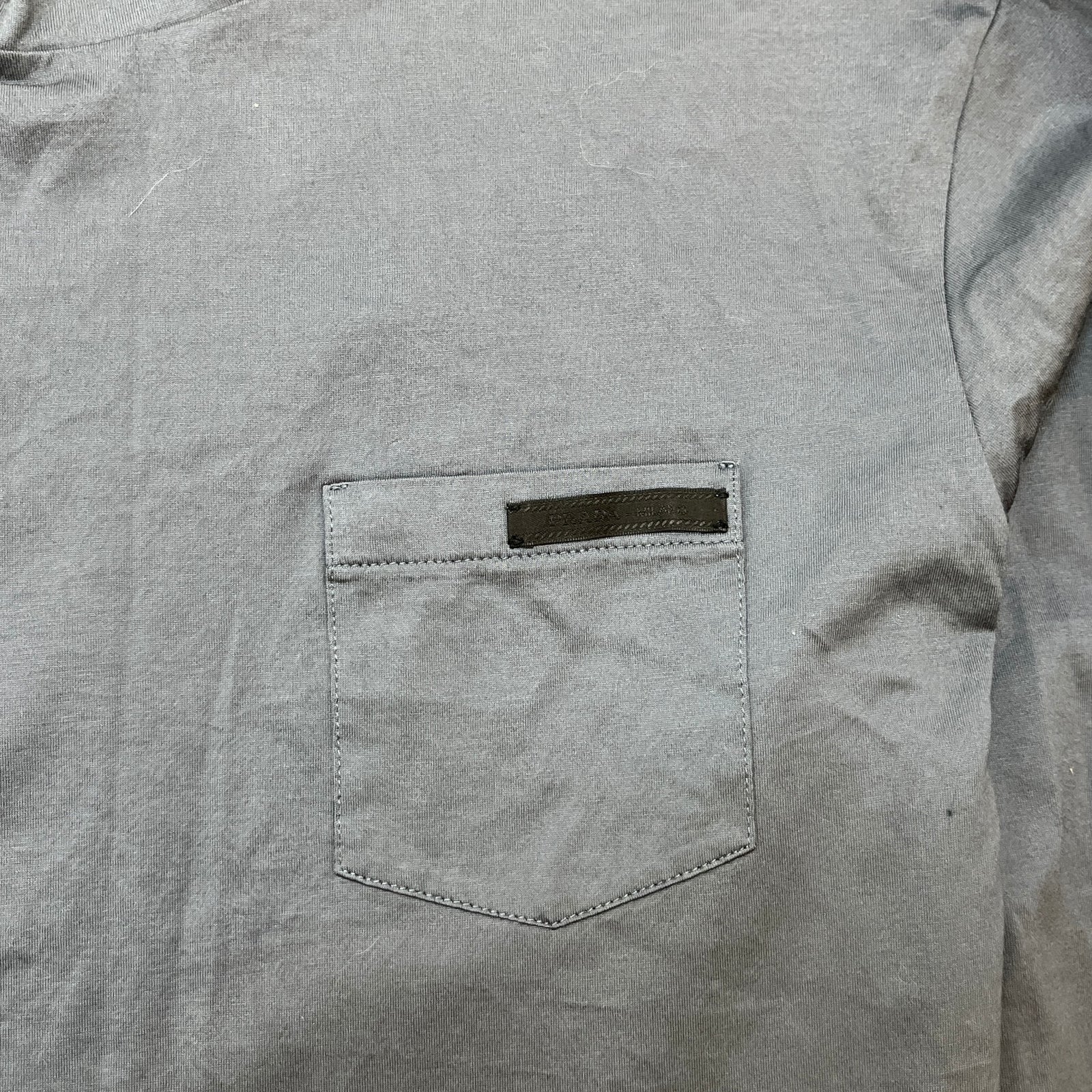 Men's Plaque Logo T-Shirt Grey Size M - Photo 6