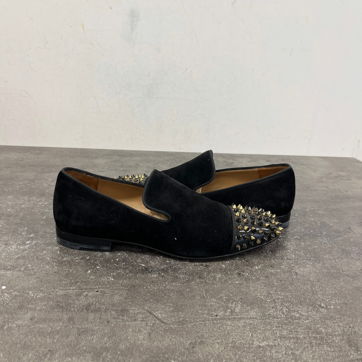 Men's Velvet Spooky Spikes Loafers Black Size UK 6 / EU 40 - Photo 12