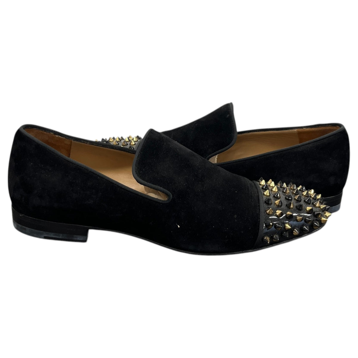 Men's Velvet Spooky Spikes Loafers Black Size UK 6 / EU 40 - Photo 3