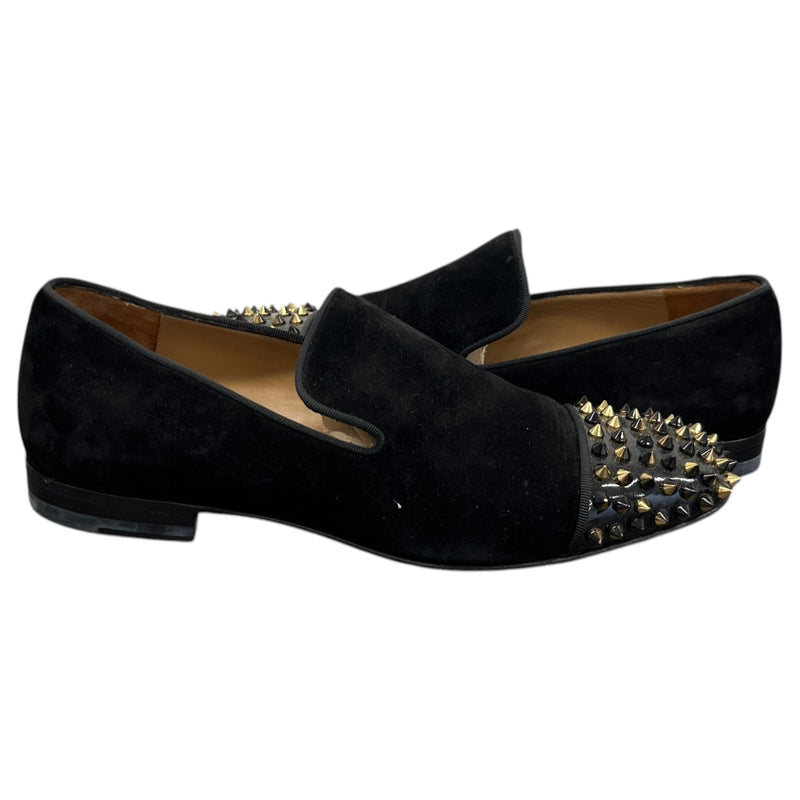 Men's Velvet Spooky Spikes Loafers Black Size UK 6 / EU 40