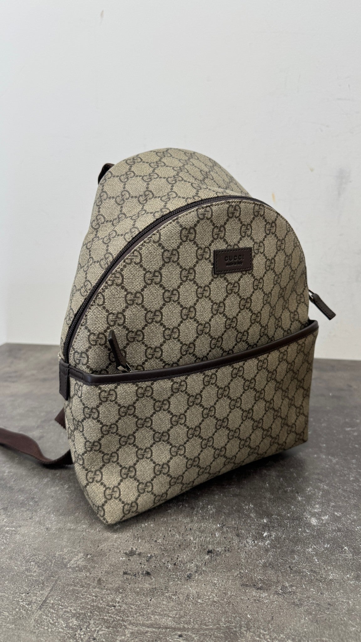 Men's GG Supreme Backpack Beige - Photo 7