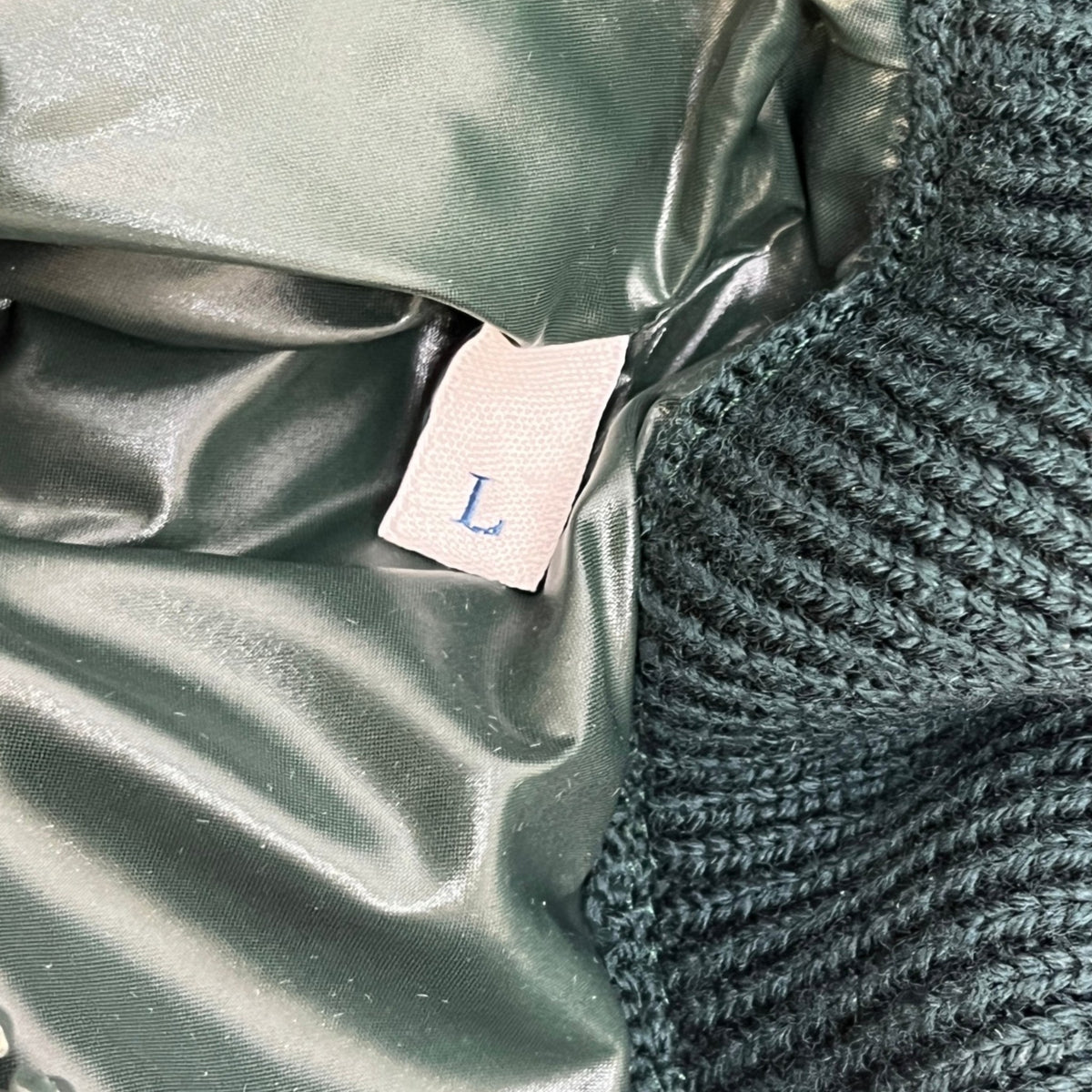 Women's Cardigan Tricot Down Jacket Green Size 2 / UK 12 - Photo 5